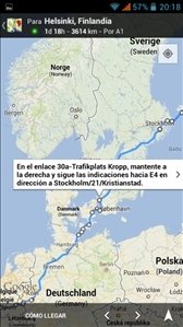 Indicaciones en Google Maps para smartphone