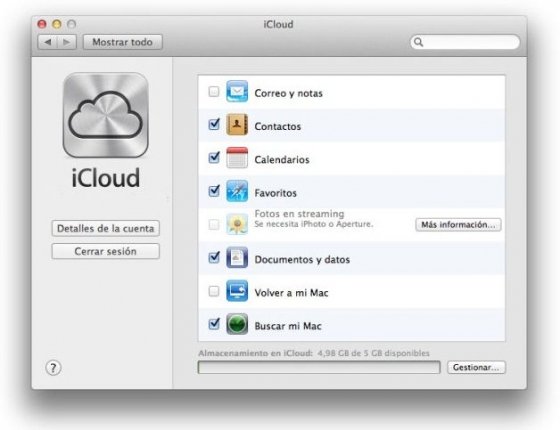 Activación de la función Buscar mi Mac en Mac OS X