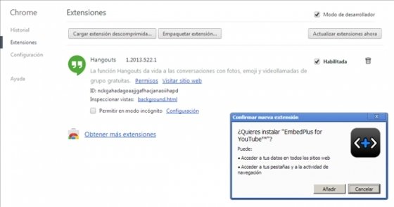 Instalar CRX en Chrome