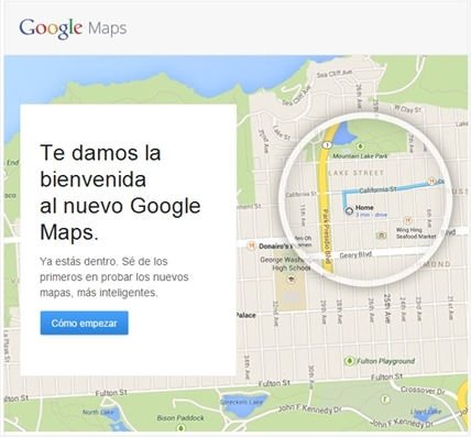 Invitaciones para el nuevo Google Maps