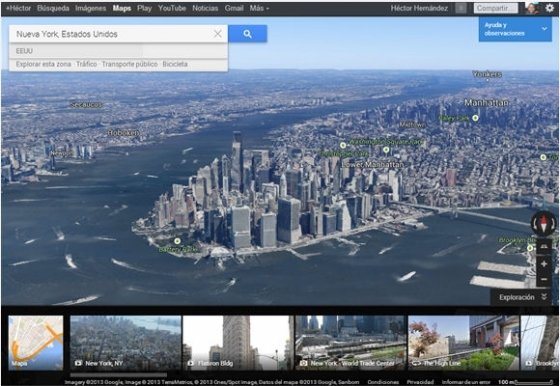 Imágenes 3D del nuevo Google Maps