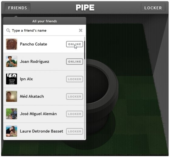 Elegir en Pipe el contacto a quien enviar archivos