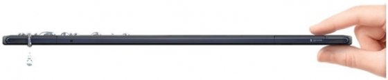 Grosor de la tableta de Sony Xperia Tablet Z