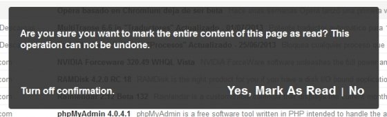 Marcar todo como leído en Feedly