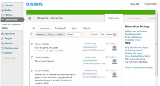Entrada del blog con el nuevo sistema de comentarios