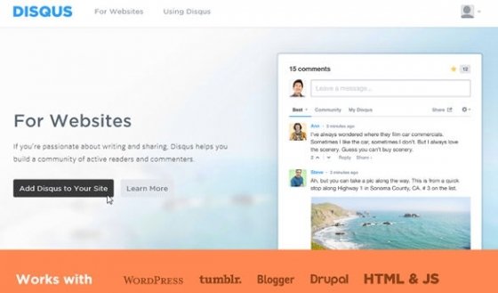 Opción para enlazar tu blog con Disqus