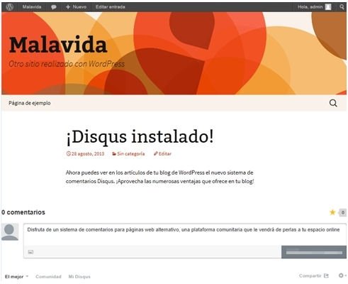 Entrada del blog con el nuevo sistema de comentarios