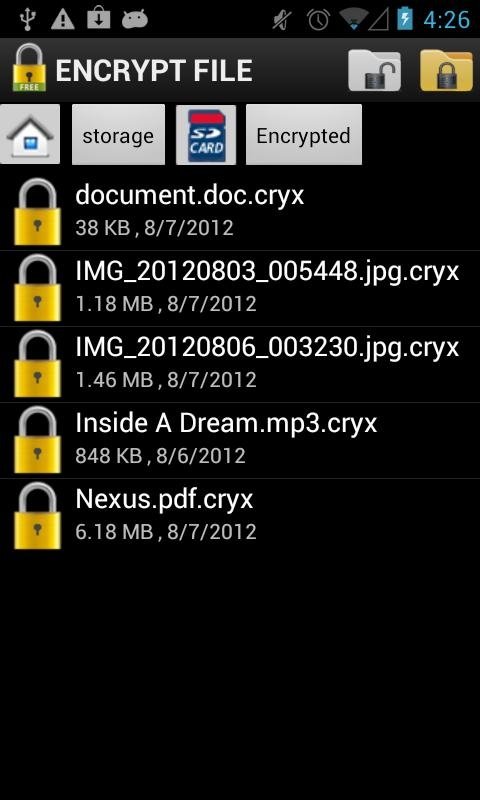 Encriptar archivos en Android
