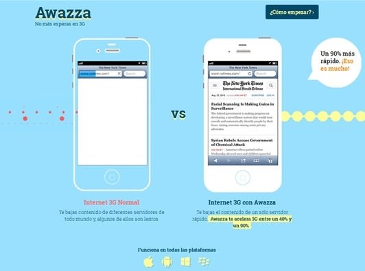 Página web de Awazza