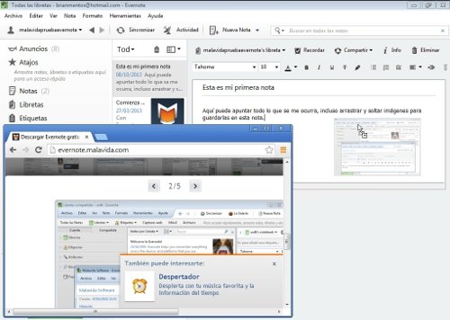 Añadir imágenes Evernote