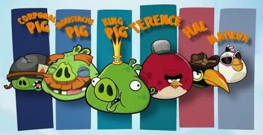 Más personajes protagonistas de Angry Birds Go!