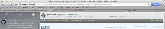 Hacer un retweet con Safaro en OS X Mavericks