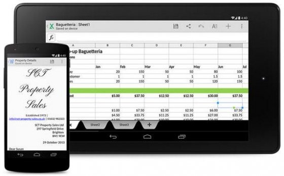 Aplicación QuickOffice