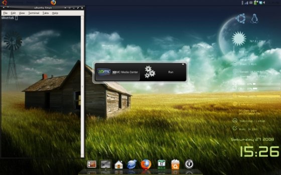 Captura del escritorio de Ubuntu