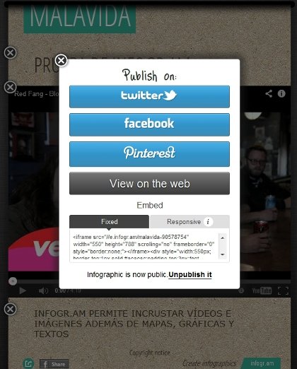 Compartir infografías en redes sociales con infogr.am