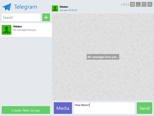 Telegram interfaz