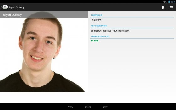 Captura de Threema para Android