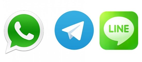 WhatsApp, LINE y Telegram