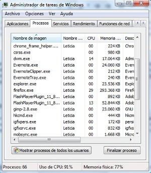 Finalizar procesos