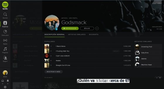 Nuevos cmabios en Spotify