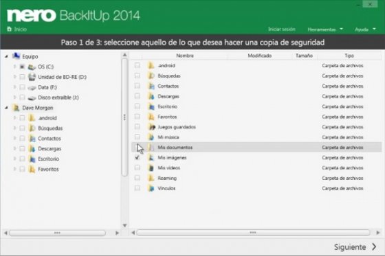 Captura Nero BackItUp 2014