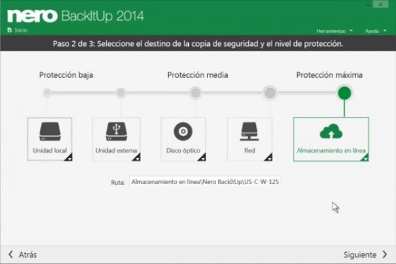 Captura Nero BackItUp 2014