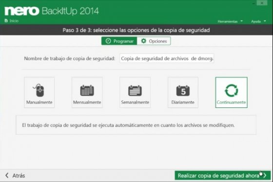 Captura Nero BackItUp 2014