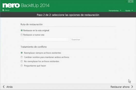 Captura Nero BackItUp 2014