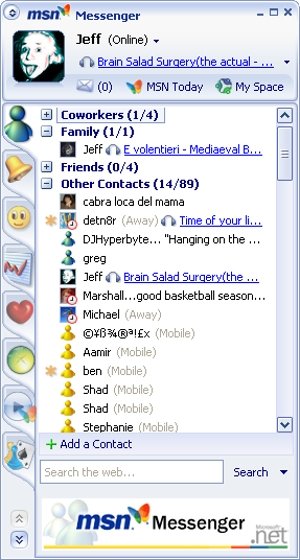 MSN Messenger incorpora características que han permanecido en los programas de mensajería instantán