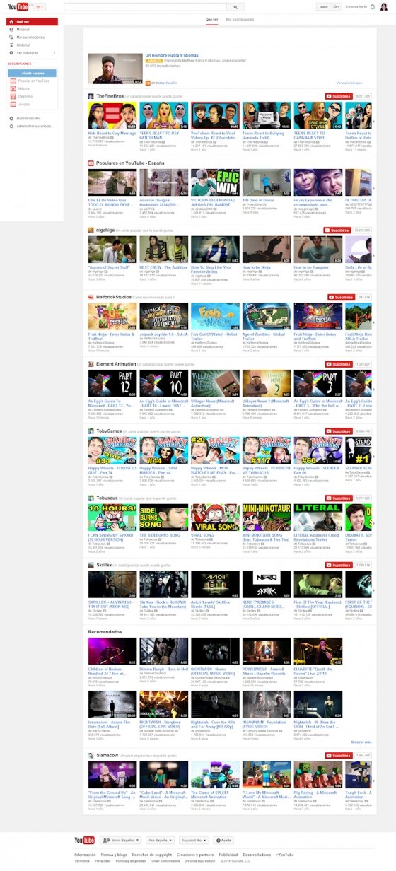 YouTube en 2014