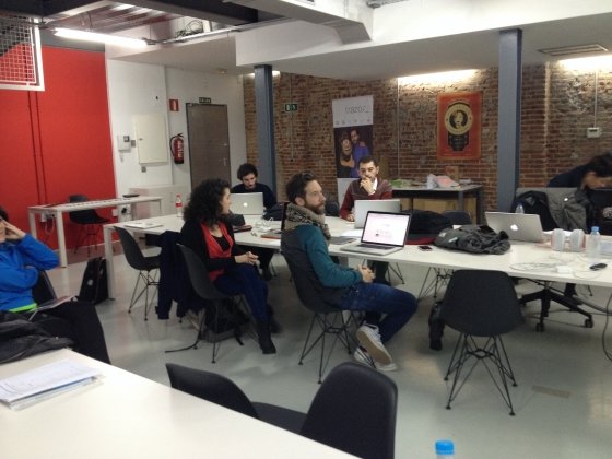 Clase en el bootcamp de Inronhack