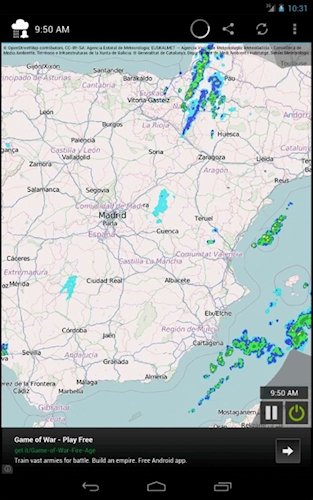Captura de Alarma de lluvia