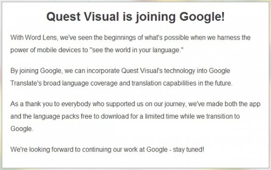 Comunicado de Quest Visual