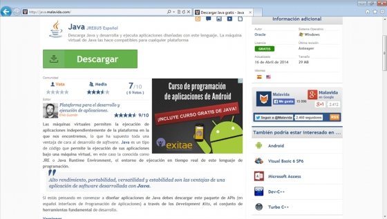 Descargar Java para Minecraft Paso 1