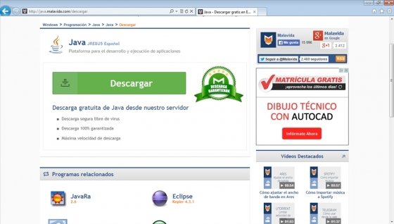 Descargar Java para Minecraft Paso 2