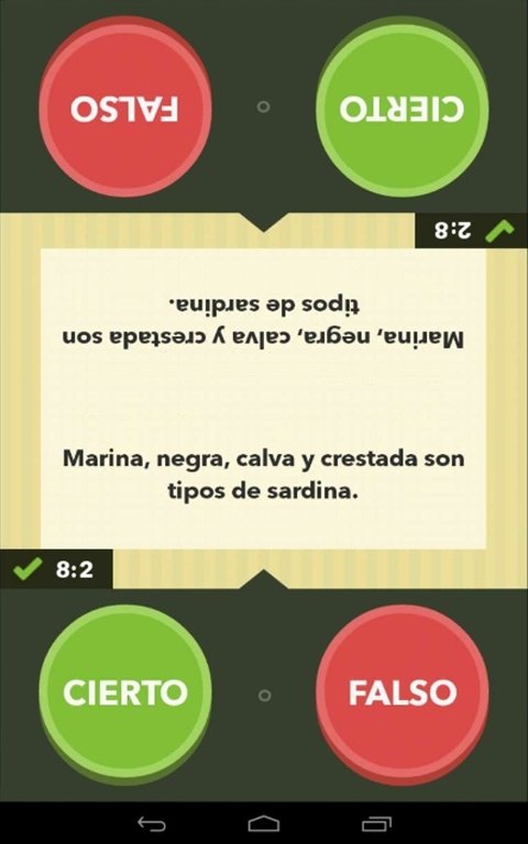 Juegos de tipo Trivial - Cierto o falso
