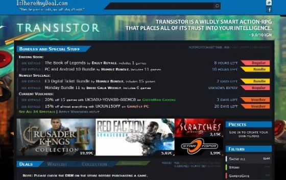 Ofertas de IsThereAnyDeal.com