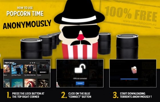 Aviso oficial de Popcorn Time