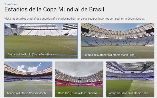 El Mundial en Google Maps