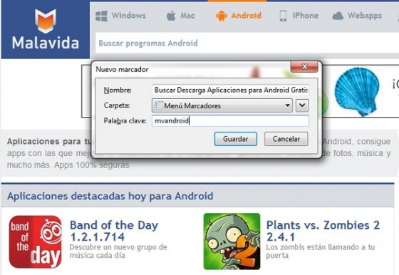 Elegir palabra clave