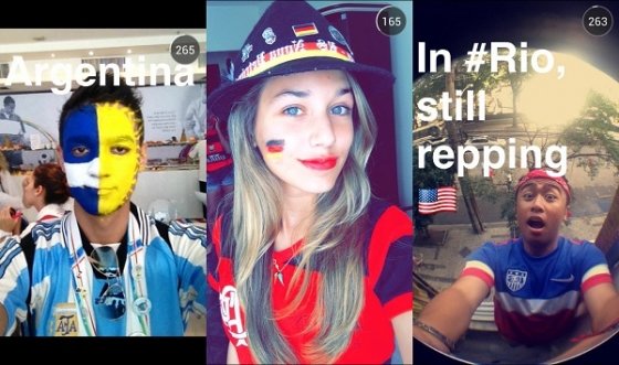 Snaps compartidos durante la final del Mundial 2014