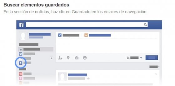 Cómo buscar contenidos guardados