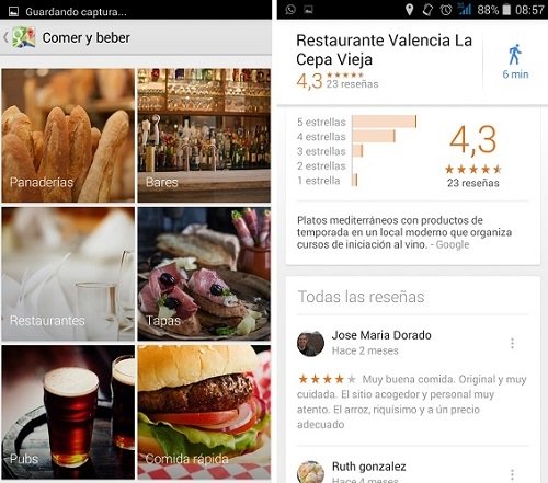 Reseñas y valoraciones de los sitios recomendados