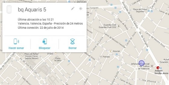 Bloqueo del smartphone a distancia