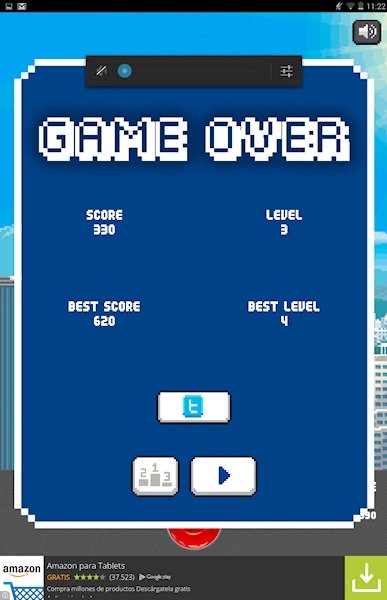 Pantalla de Ninja Invaders