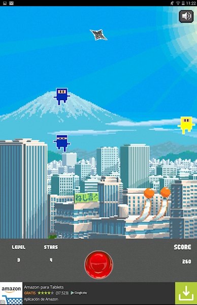 Pantalla de Ninja Invaders