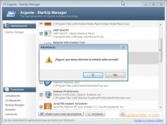 Argente StartUp Manager  2.5.0.1 Espa�ol imagen 2