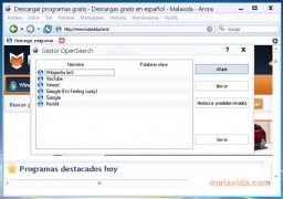 Arora  0.10.0 Espa�ol imagen 4