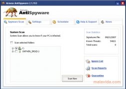Arovax AntiSpyware  2.1.153 imagen 4