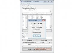 AsciiNickBuilder  1.04 Build 2 Espa�ol imagen 2